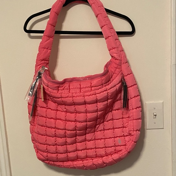 Free People bubblegum Quilted Women's Bag - Picture 2 of 8